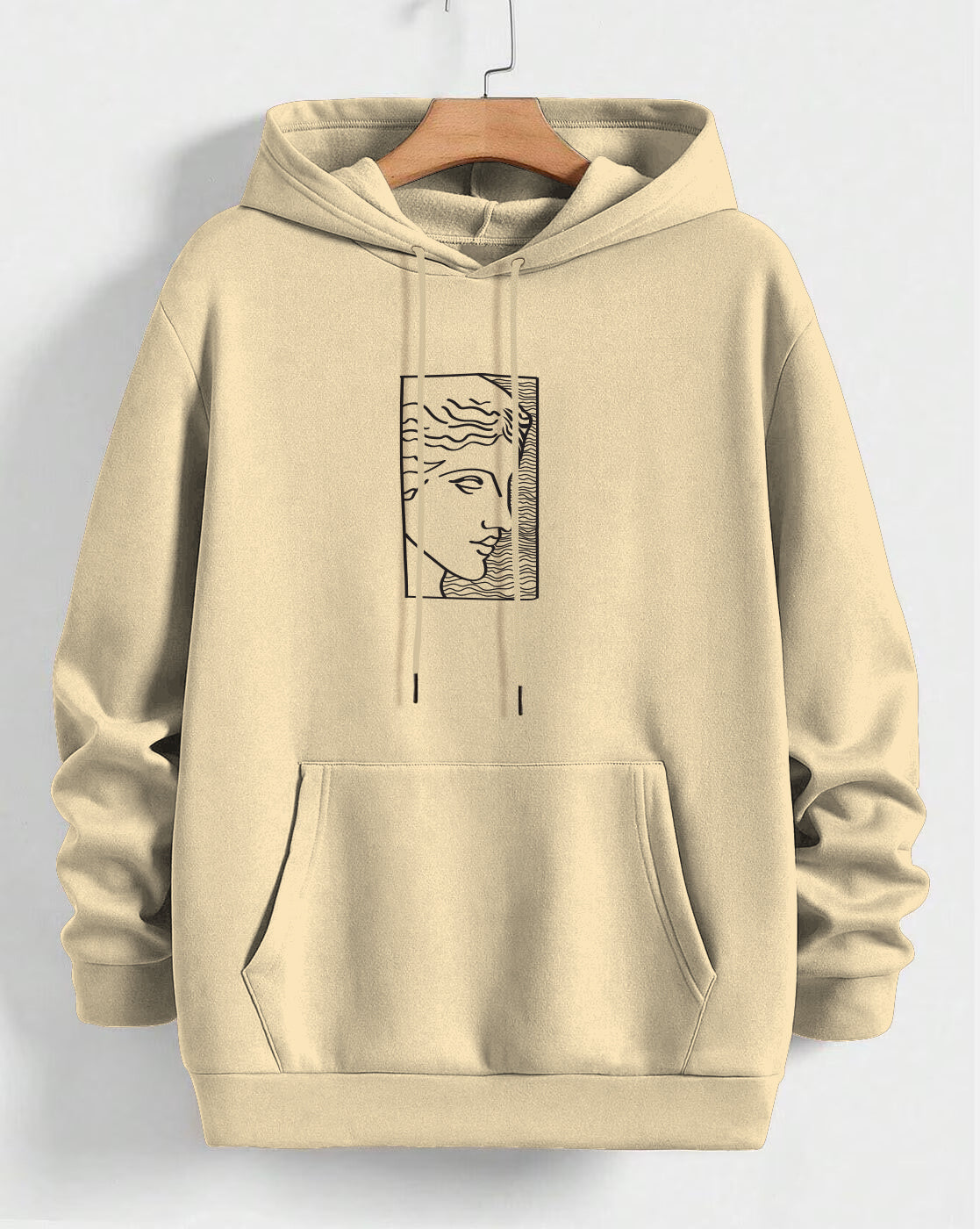 Printed Hoodie for Men – Warm & Stylish Sweatshirt