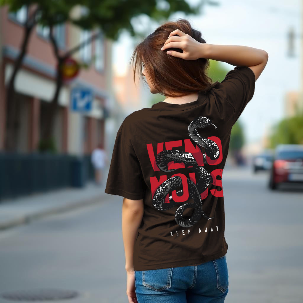 Printed Oversized Cotton T-Shirt for Women