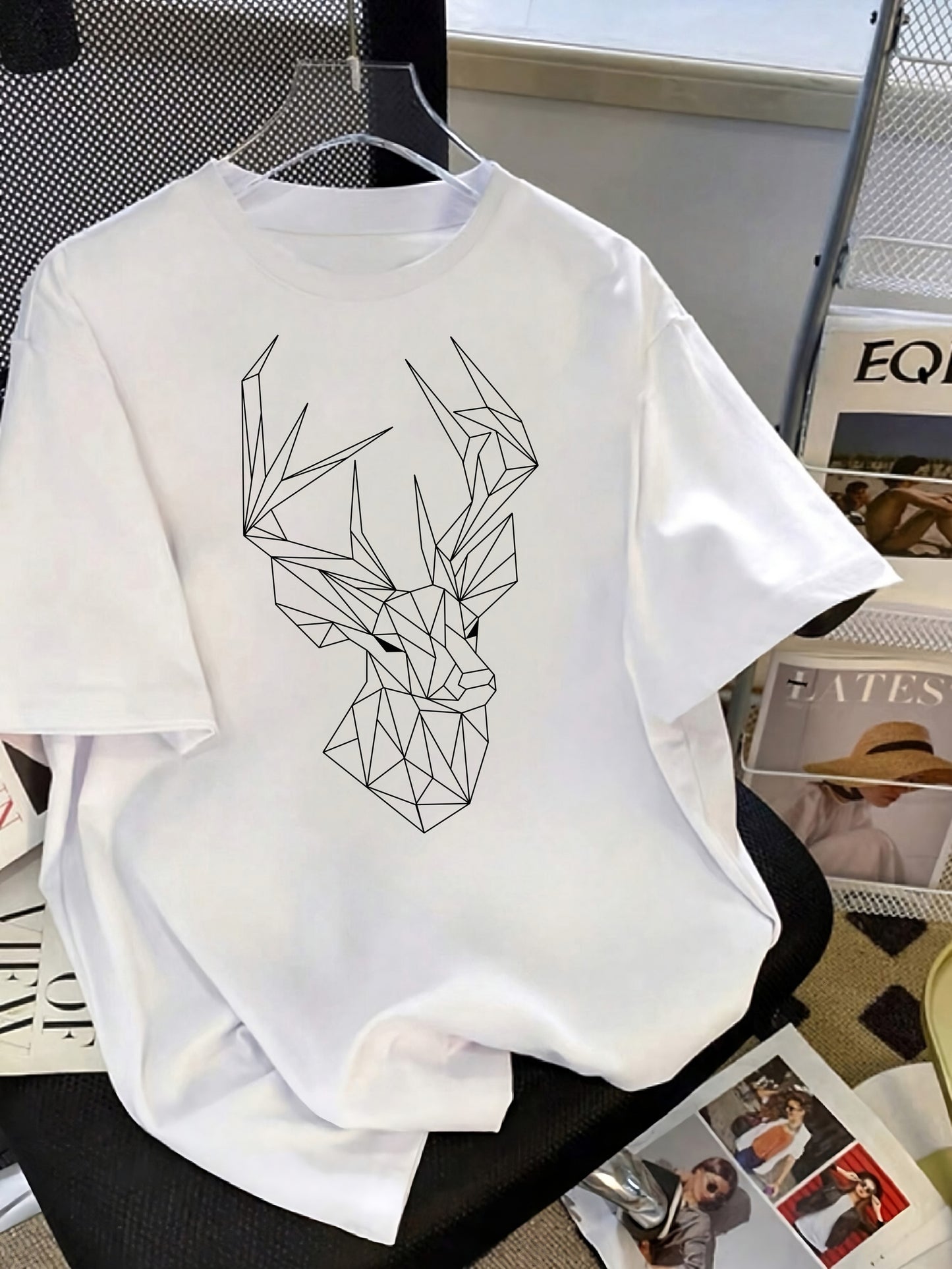 Printed Oversized Cotton T-Shirt for Women