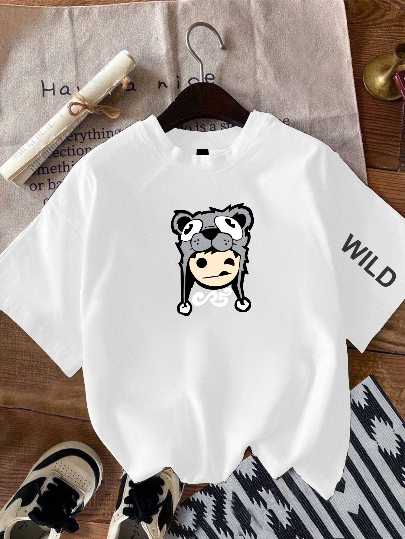 Printed Oversized Cotton T-Shirt for Men – Casual & Stylish