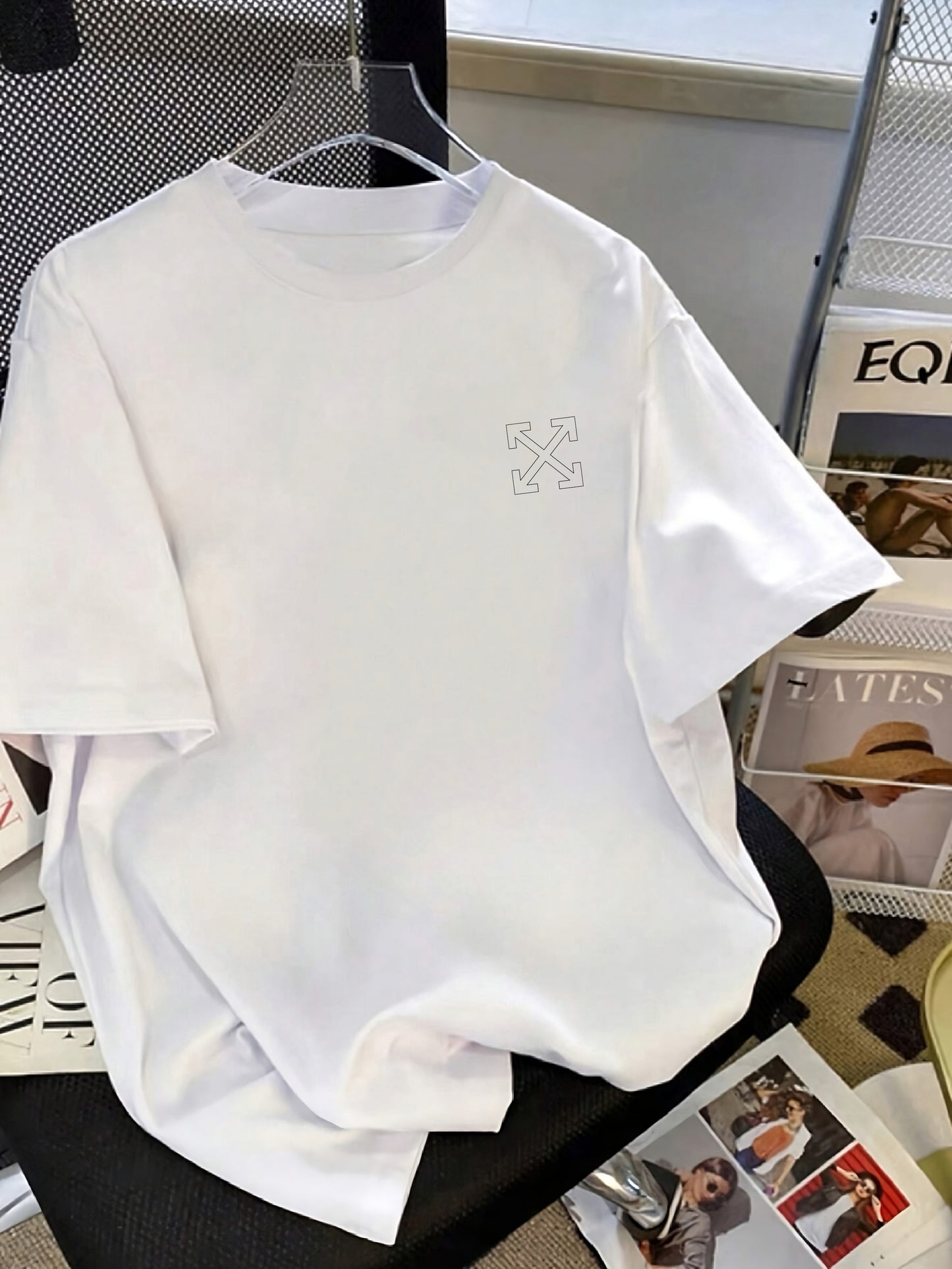 Printed Oversized Cotton T-Shirt for Women