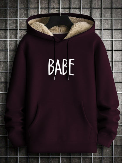 Printed Hoodie for Men – Warm & Stylish Sweatshirt