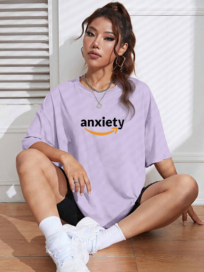 Printed Oversized Cotton T-Shirt for Women