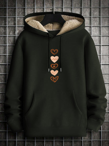 Printed Hoodie for Men – Warm & Stylish Sweatshirt