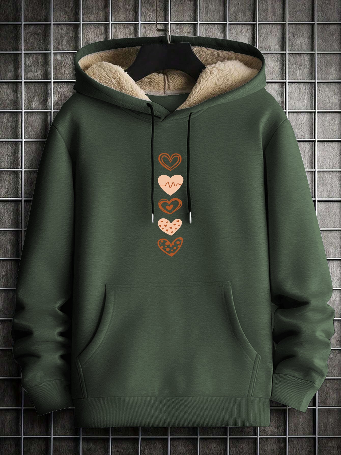 Printed Hoodie for Men – Warm & Stylish Sweatshirt