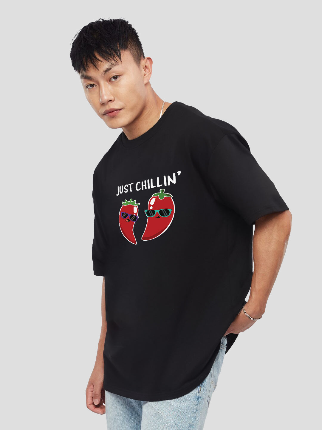 Printed Oversized Cotton T-Shirt for Men – Casual & Stylish